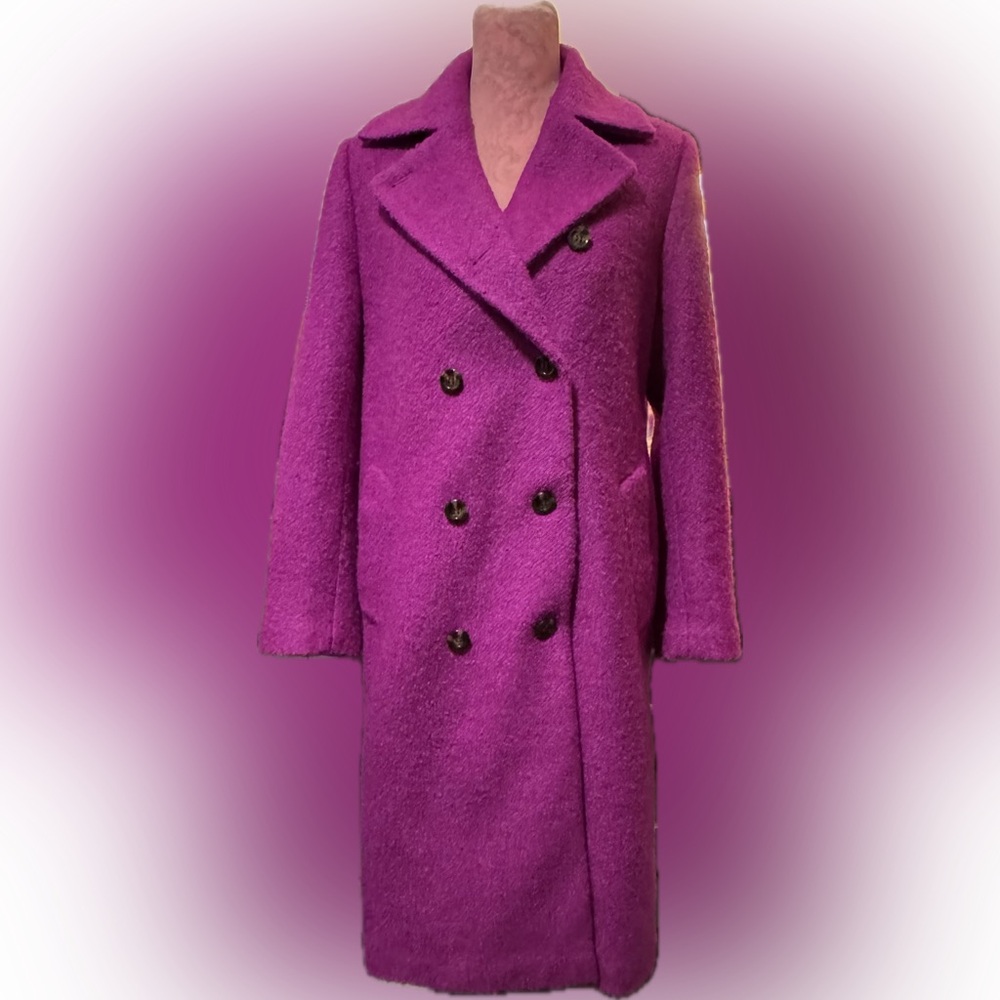 Ann Taylor Double-Breasted in Vibrant Pink ~
Purple